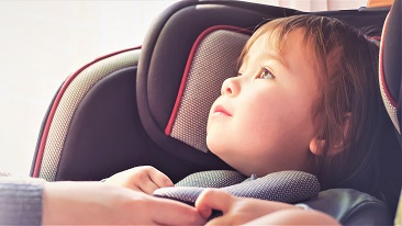 child looking up