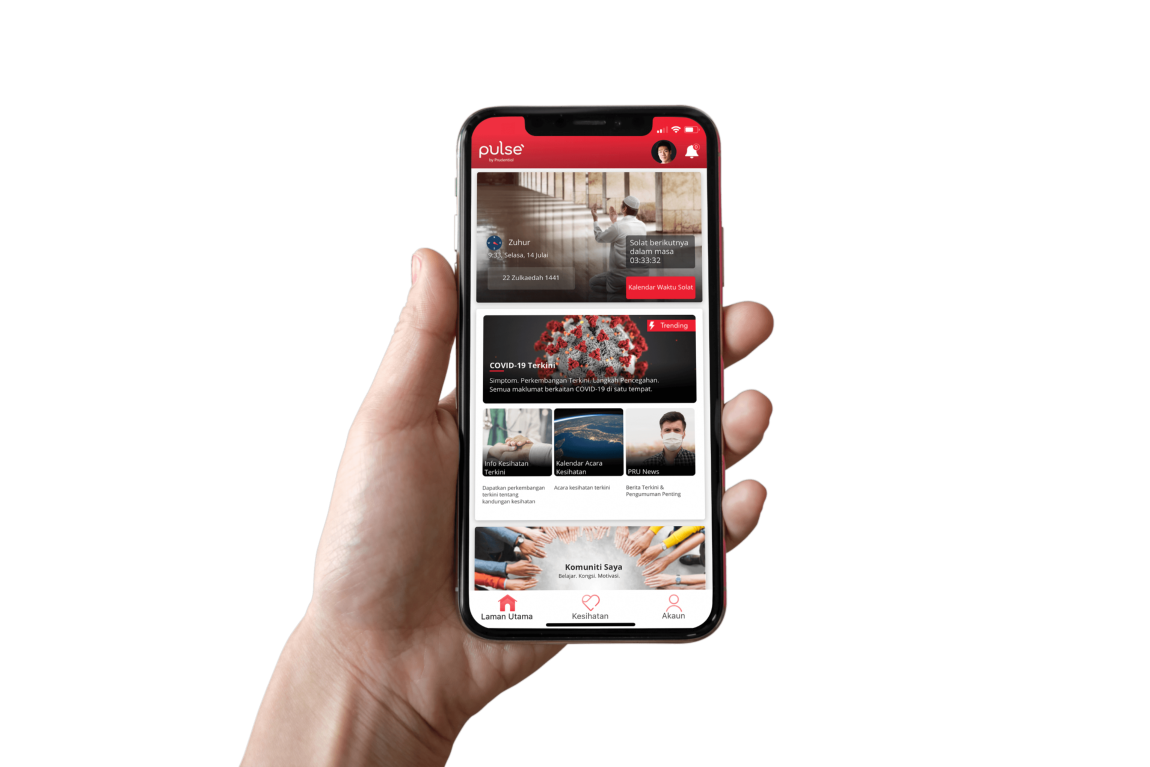 Aplikasi Pulse pada telefon bimbit