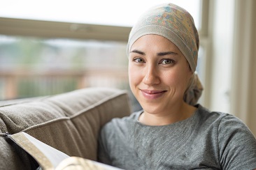 A lady smiling to the camera